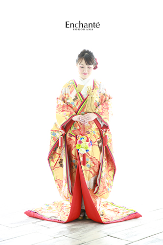 ♡金×赤の色打掛と紋服で♡ | 横浜でフォトウェディング｜アンシャンテ