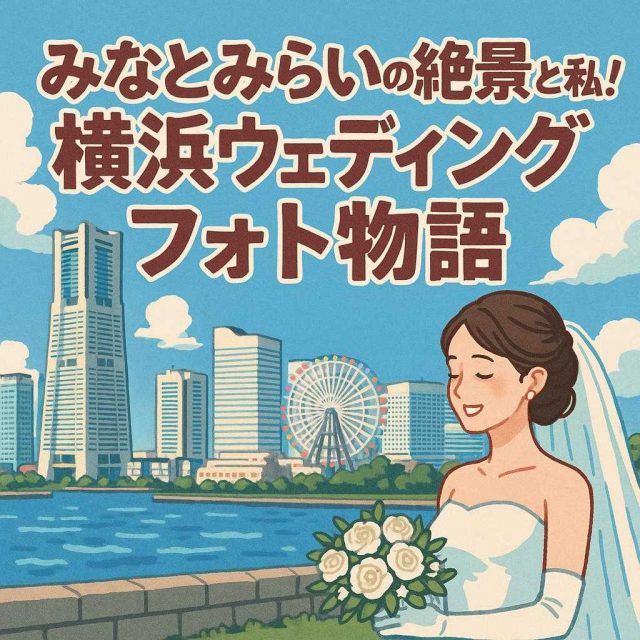 「みなとみらいの絶景と私！横浜ウェディングフォト物語」