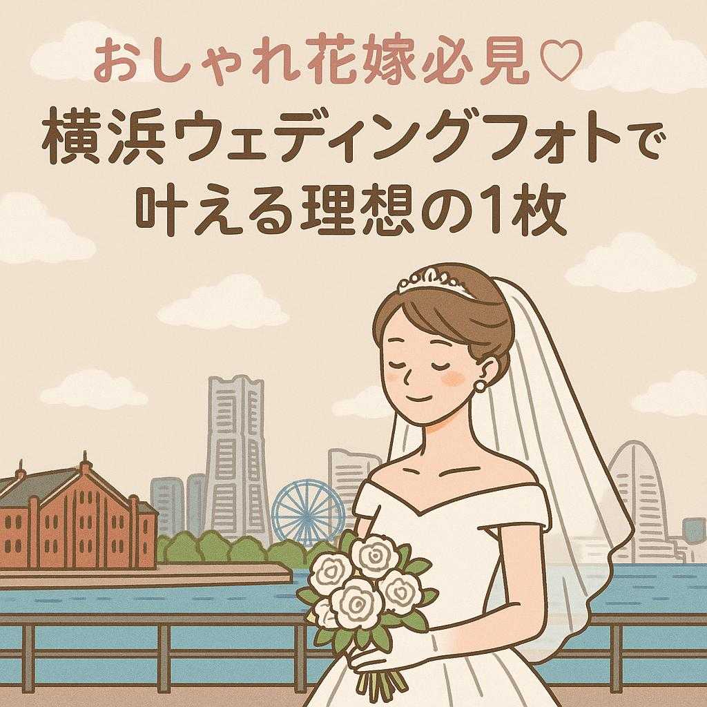 おしゃれ花嫁必見♡横浜ウェディングフォトで叶える理想の1枚