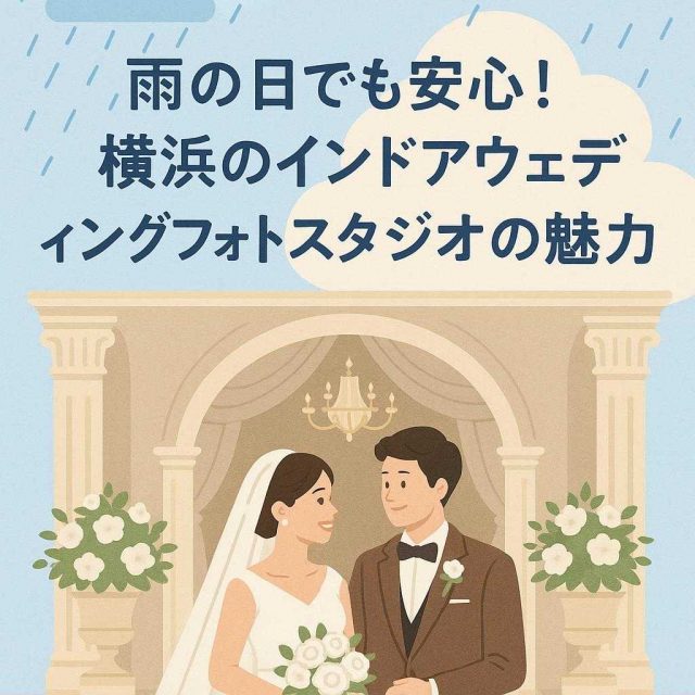 雨の日でも安心！横浜のインドアウェディングフォトスタジオの魅力