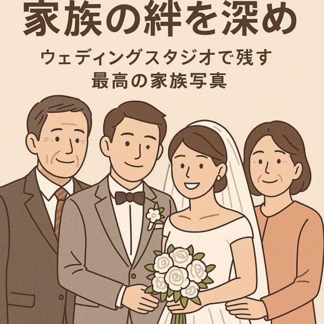 家族の絆を深める：ウェディングスタジオで残す最高の家族写真