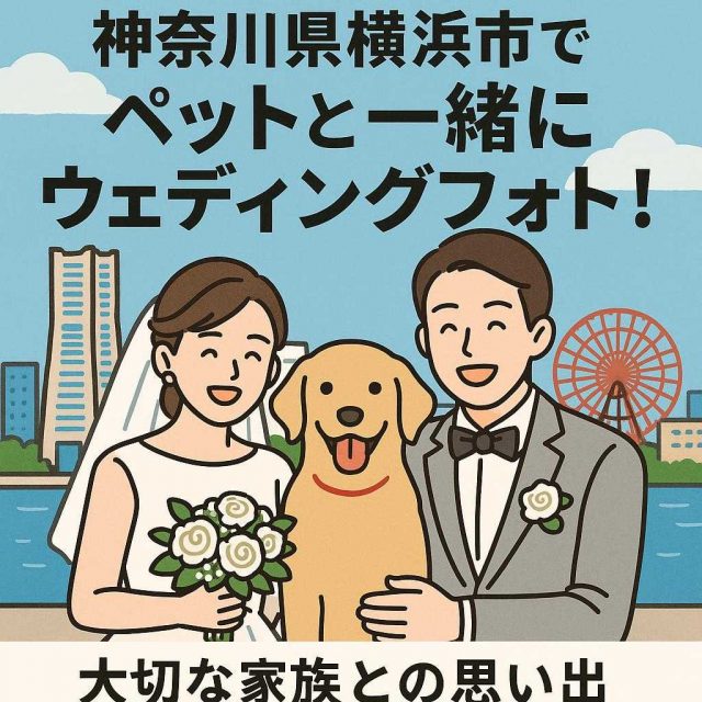 神奈川県横浜市でペットと一緒にウェディングフォト！大切な家族との思い出