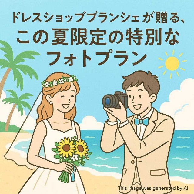 ドレスショップブランシェが贈る、この夏限定の特別なフォトプラン