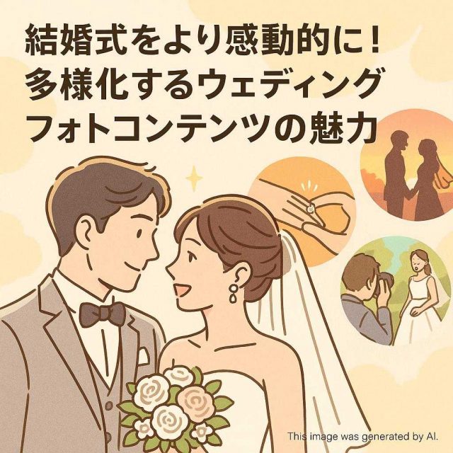 結婚式をより感動的に! 多様化するウェディングフォトコンテンツの魅力