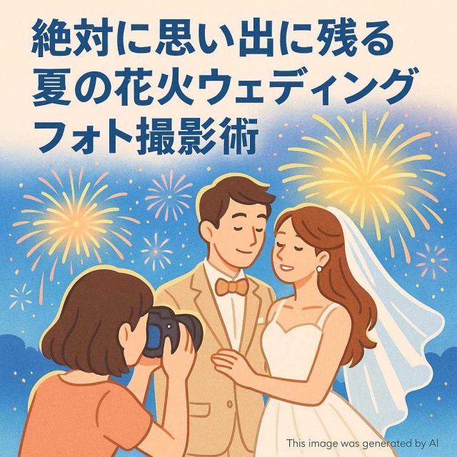 絶対に思い出に残る夏の花火ウェディングフォト撮影術
