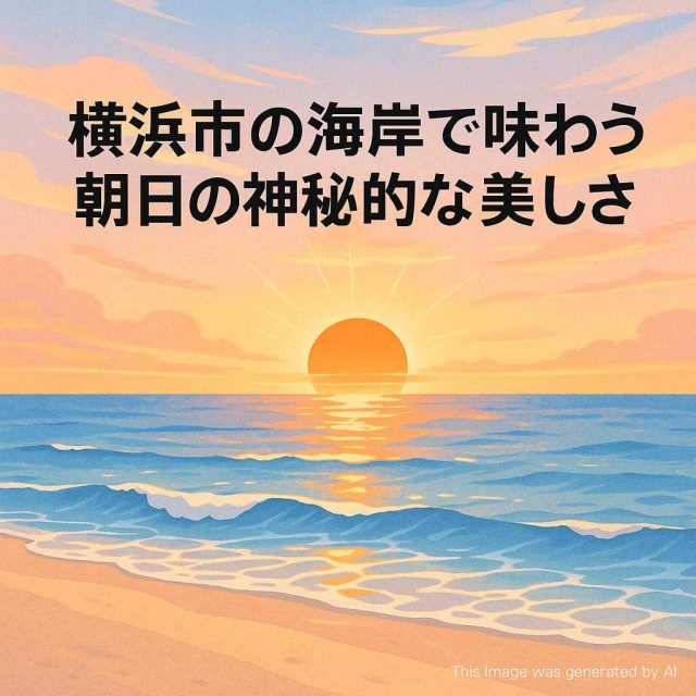 横浜市の海岸で味わう朝日の神秘的な美しさ