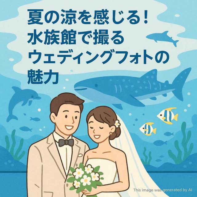 夏の涼を感じる！水族館で撮るウェディングフォトの魅力
