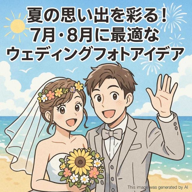 夏の思い出を彩る！7月・8月に最適なウェディングフォトアイディア