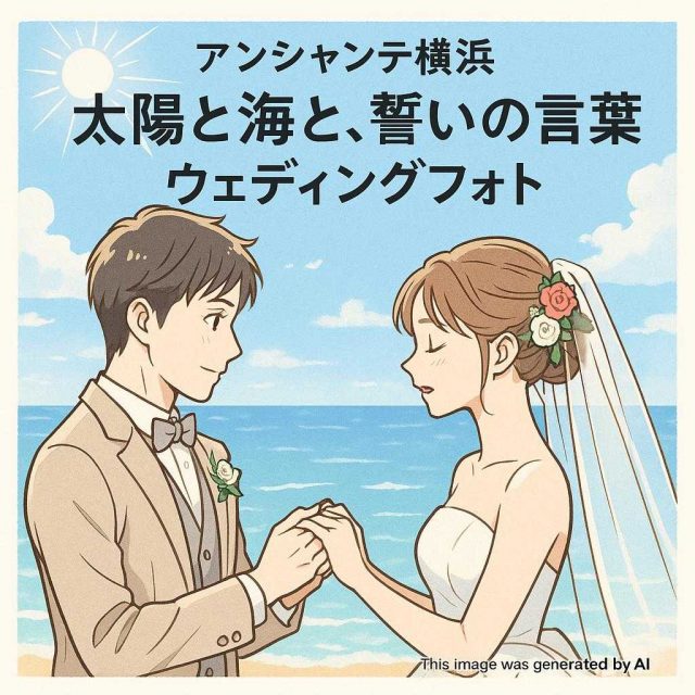 アンシャンテ横浜 太陽と海と、誓いの言葉 ウェディングフォト