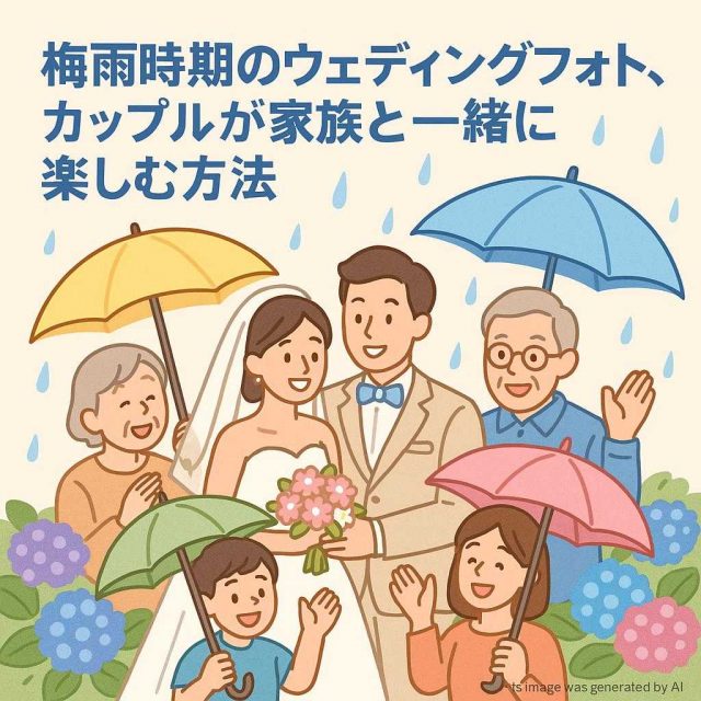 梅雨時期のウェディングフォト、カップルが家族と一緒に楽しむ方法