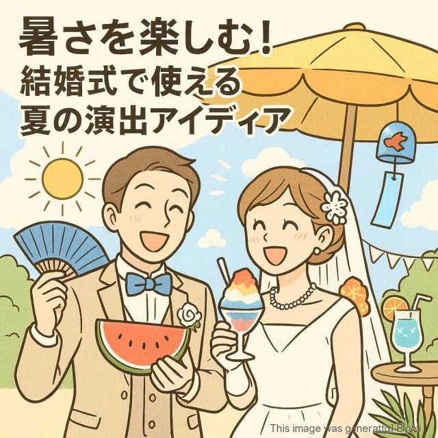 暑さを楽しむ！結婚式で使える夏の演出アイディア