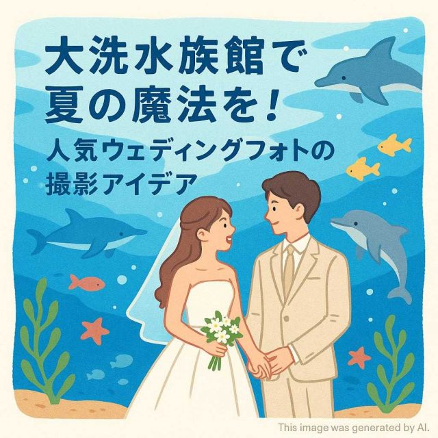 大洗水族館で夏の魔法を！人気ウェディングフォトの撮影アイデア