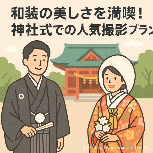 和装の美しさを満喫！神社式での人気撮影プラン