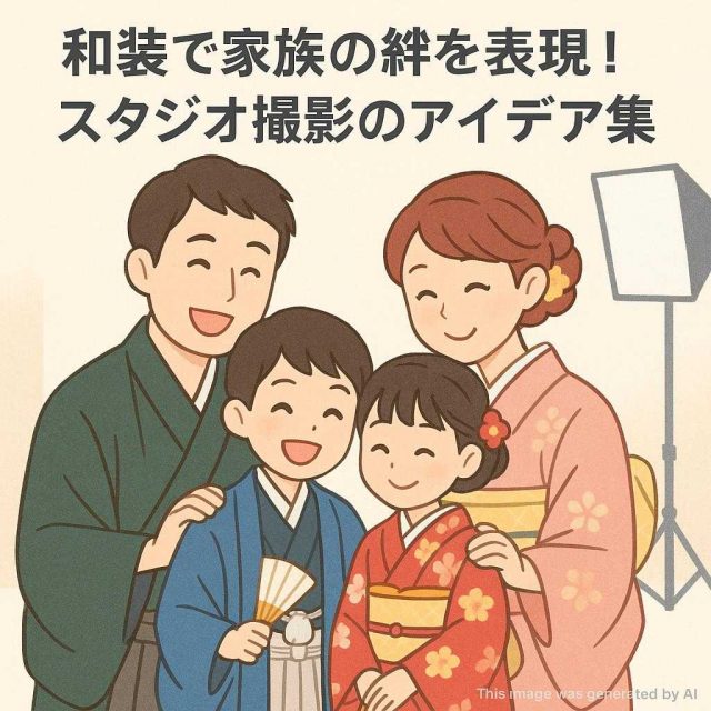 和装で家族の絆を表現！スタジオ撮影のアイデア集