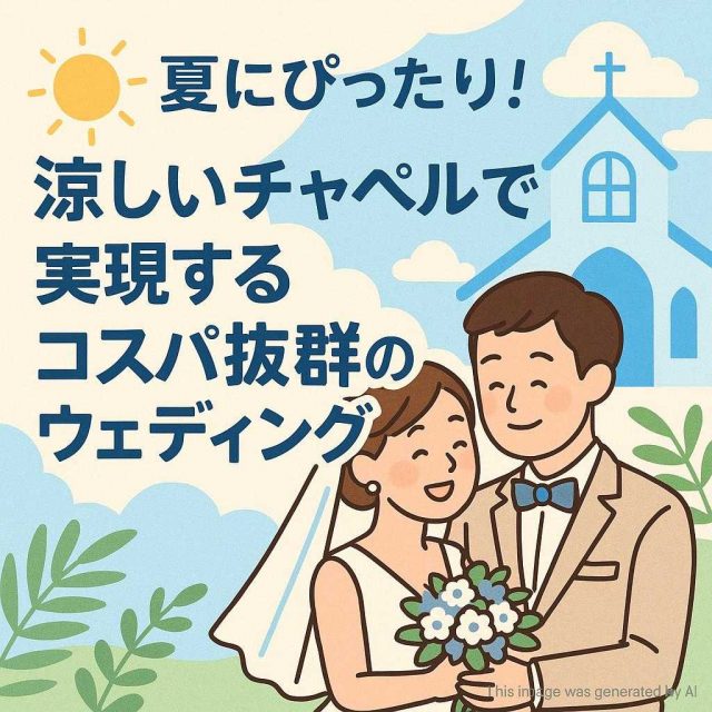 夏にぴったり！涼しいチャペルで実現するコスパ抜群のウェディング
