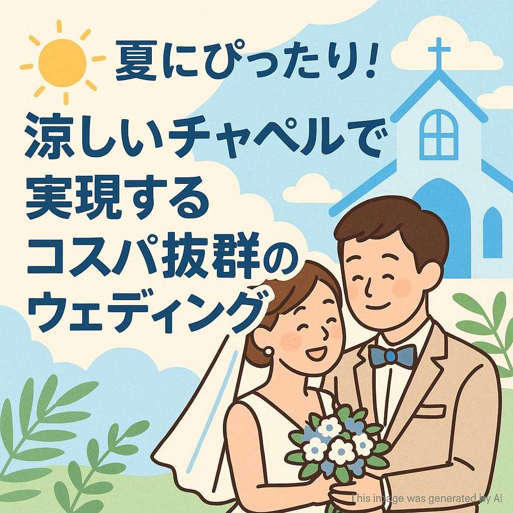 夏にぴったり！涼しいチャペルで実現するコスパ抜群のウェディング