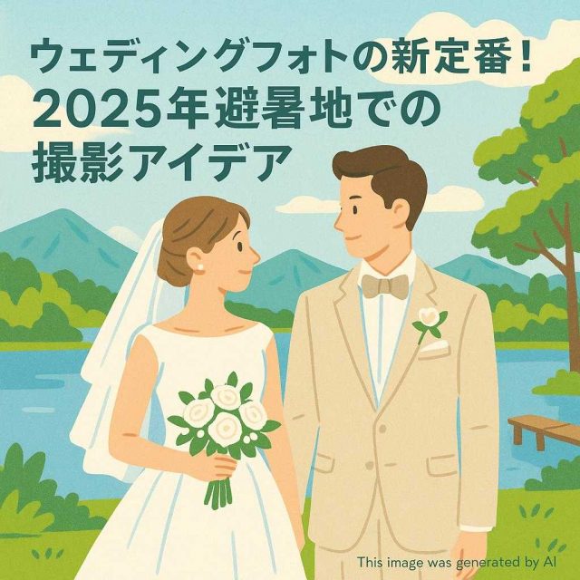 ウェディングフォトの新定番！2025年避暑地での撮影アイデア