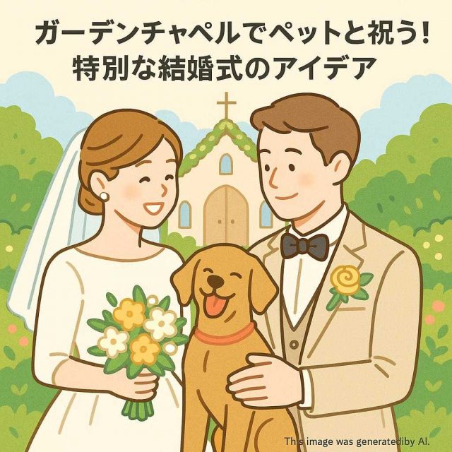 ガーデンチャペルでペットと祝う！特別な結婚式のアイデア