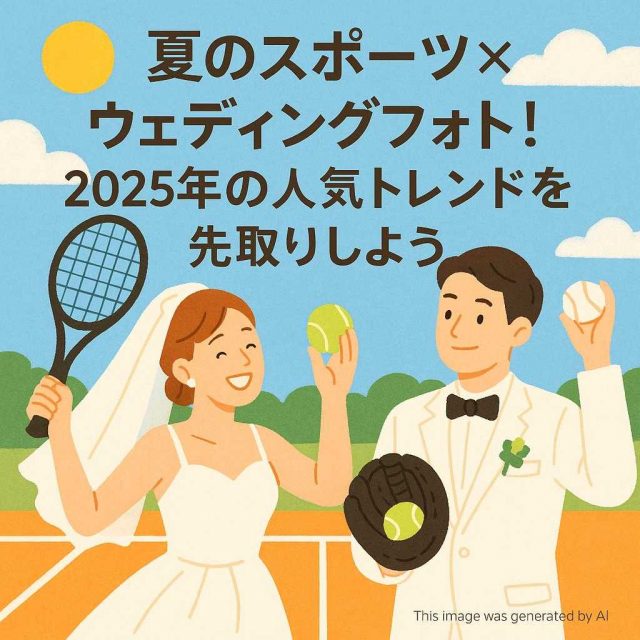 夏のスポーツ×ウェディングフォト！2025年の人気トレンドを先取りしよう