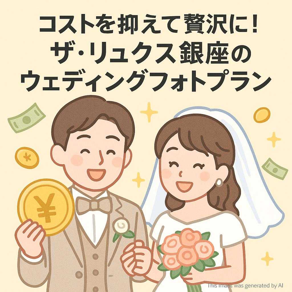 コストを抑えて贅沢に！ザ・リュクス銀座のウェディングフォトプラン