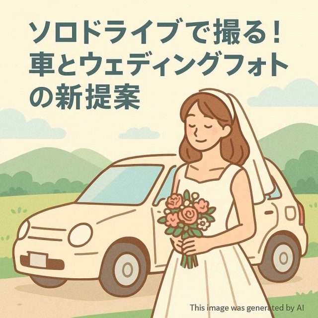 ソロドライブで撮る！車とウェディングフォトの新提案