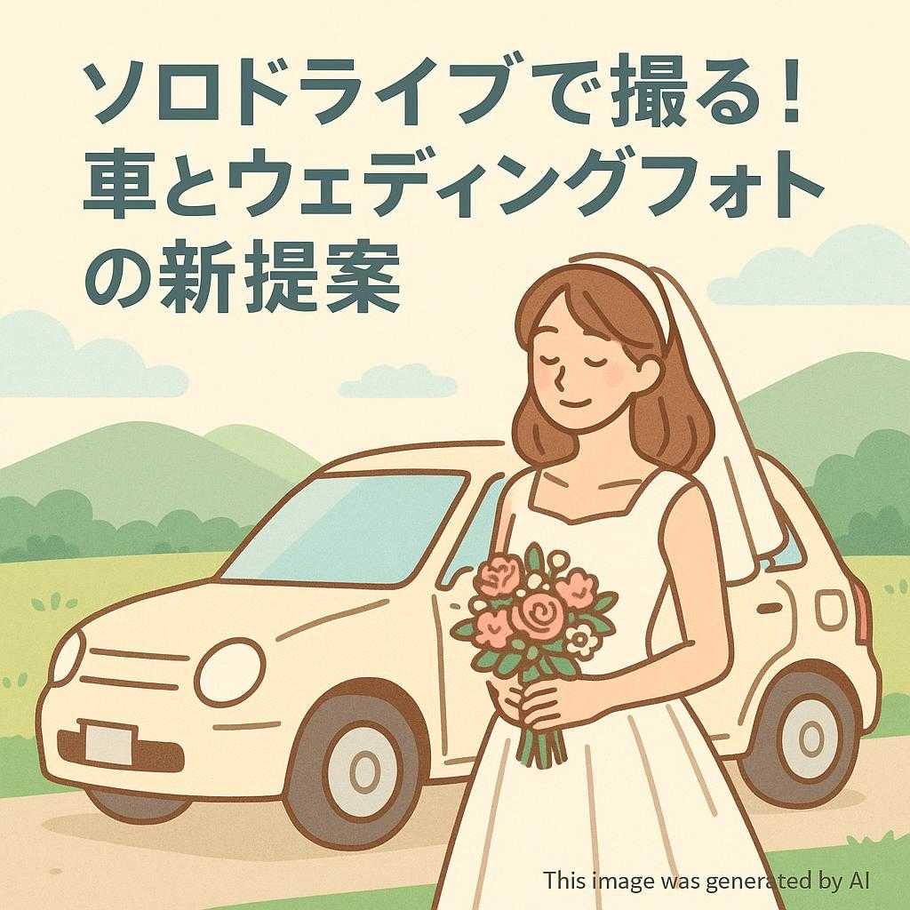 ソロドライブで撮る！車とウェディングフォトの新提案