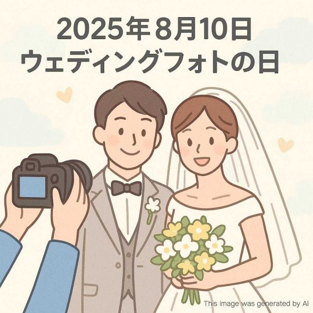 2025年8月10日ウェディングフォトの日
