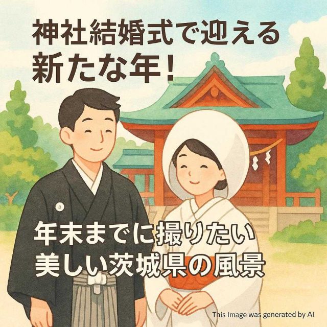 神社結婚式で迎える新たな年！年末までに撮りたい美しい茨城県の風景