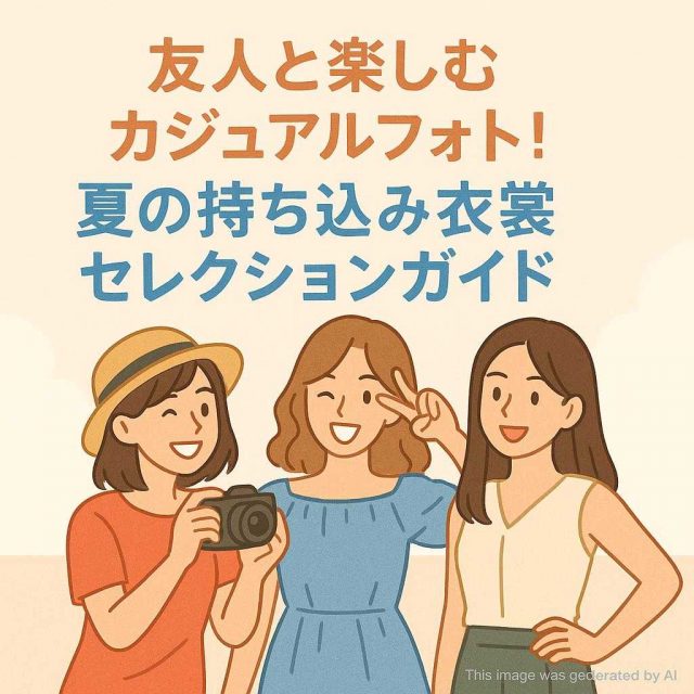 友人と楽しむカジュアルフォト！夏の持ち込み衣裳セレクションガイド