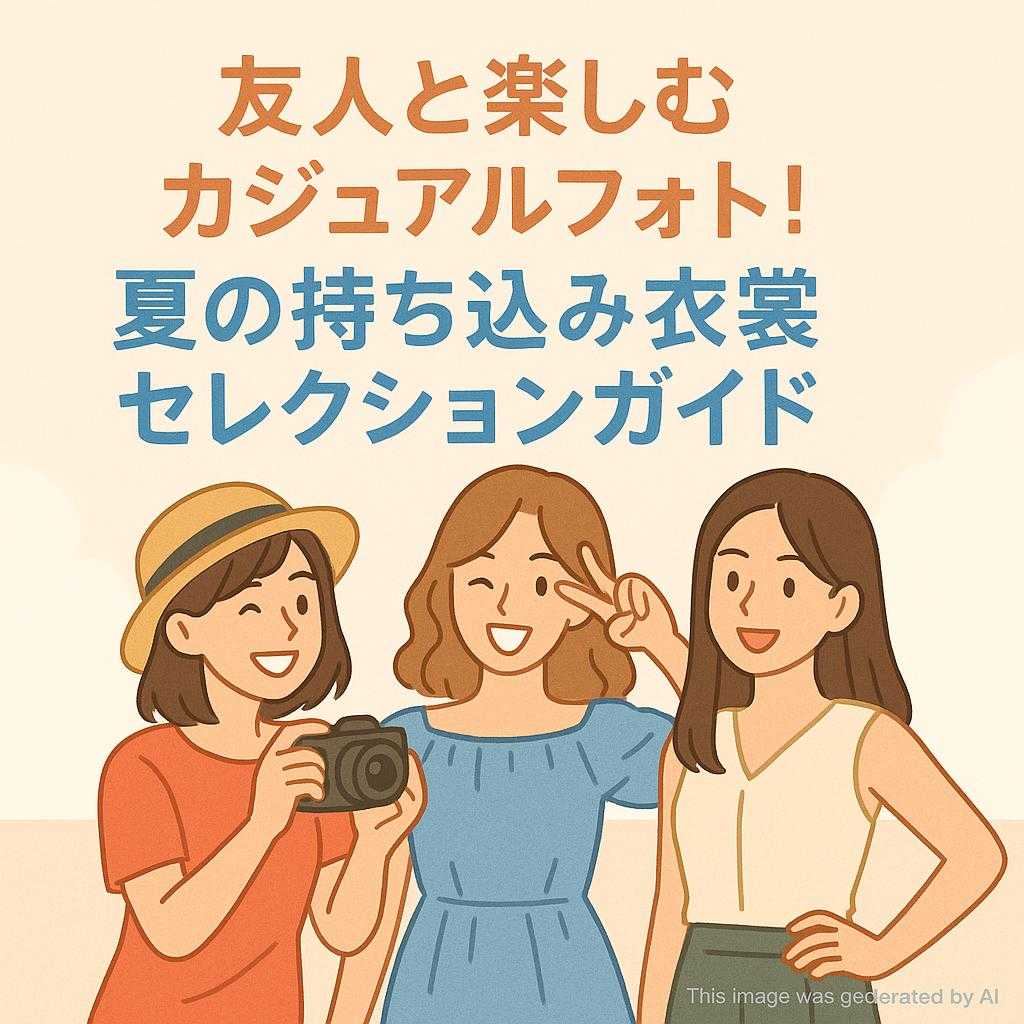 友人と楽しむカジュアルフォト！夏の持ち込み衣裳セレクションガイド
