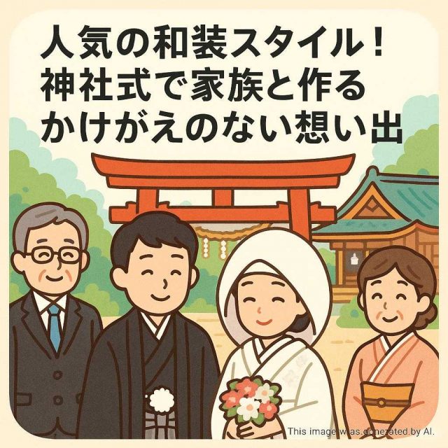 人気の和装スタイル！神社式で家族と作るかけがえのない想い出