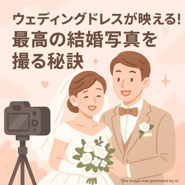 ウェディングドレスが映える！最高の結婚写真を撮る秘訣