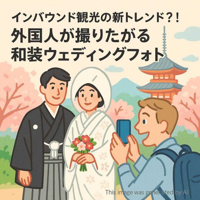 インバウンド観光の新トレンド？！外国人が撮りたがる和装ウェディングフォト