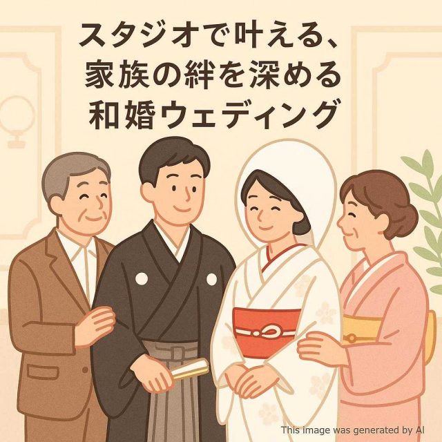 スタジオで叶える、家族の絆を深める和婚ウェディング