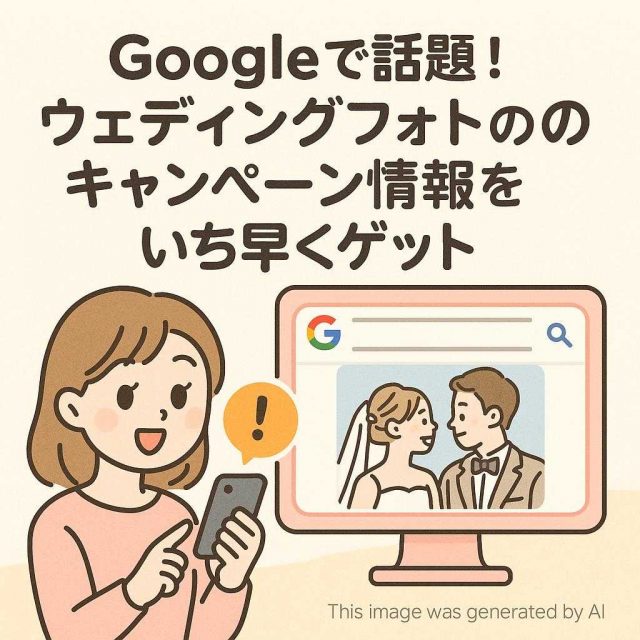 Googleで話題！ウェディングフォトのキャンペーン情報をいち早くゲット