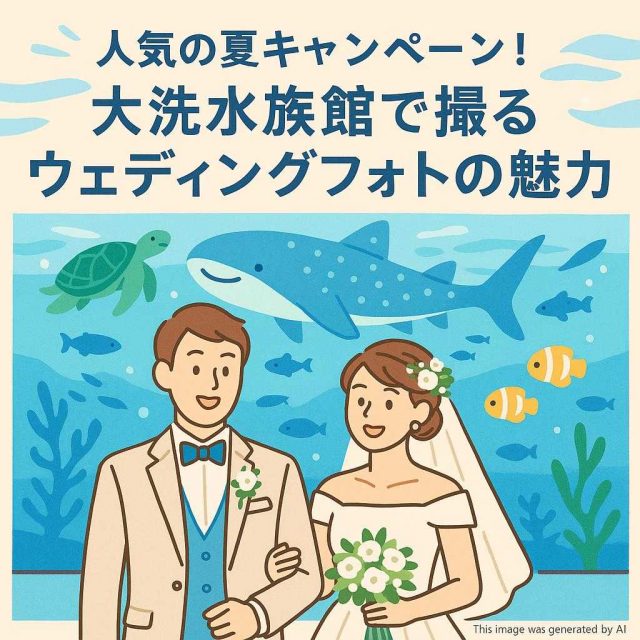 人気の夏キャンペーン！大洗水族館で撮るウェディングフォトの魅力