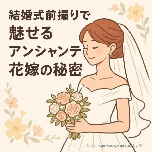 結婚式前撮りで魅せるアンシャンテ花嫁の秘密
