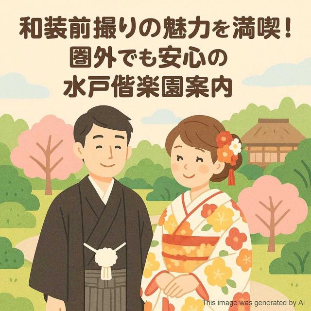 和装前撮りの魅力を満喫！圏外でも安心の水戸偕楽園案内