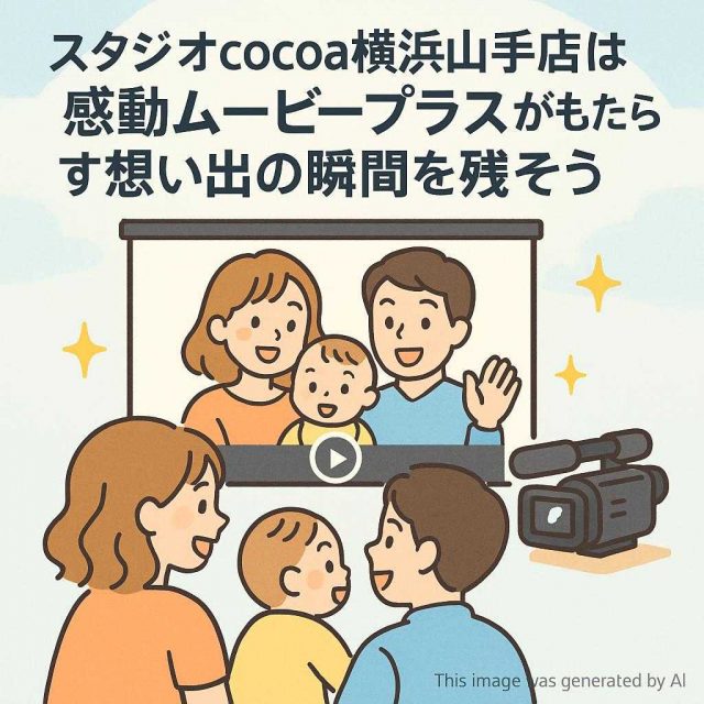 スタジオcocoa横浜山手店は感動ムービープラスがもたらす想い出の瞬間を残そう