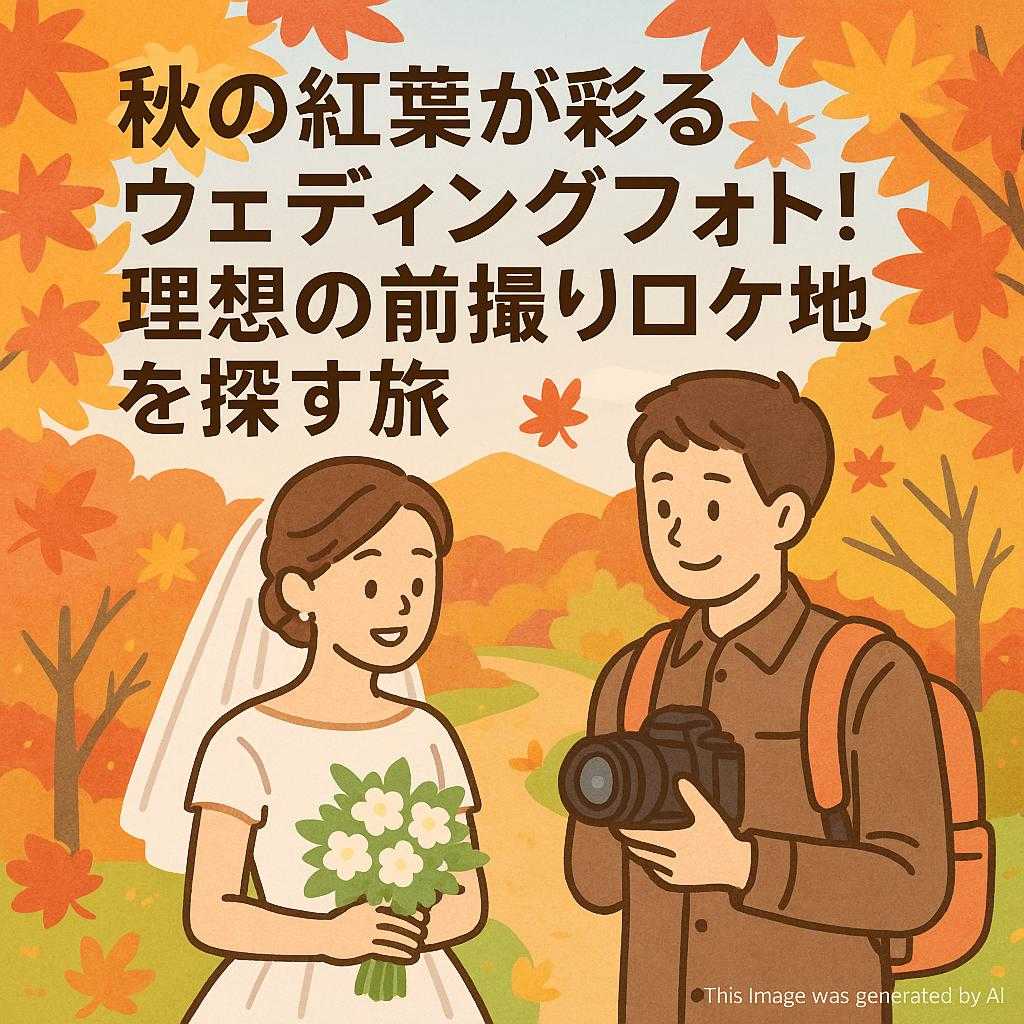 秋の紅葉が彩るウェディングフォト！理想の前撮りロケ地を探す旅