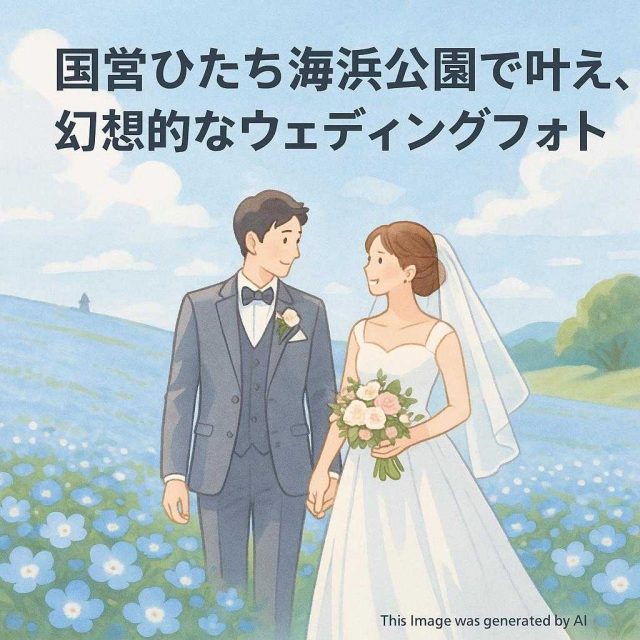 国営ひたち海浜公園で叶える、幻想的なウェディングフォト