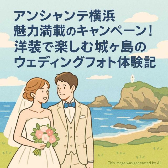 アンシャンテ横浜魅力満載のキャンペーン！洋装で楽しむ城ヶ島のウェディングフォト体験記
