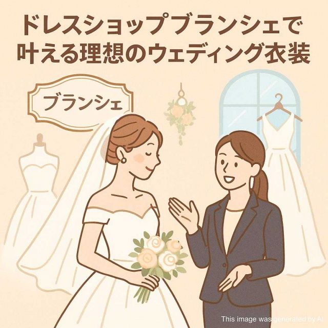 ドレスショップブランシェで叶える理想のウェディング衣装