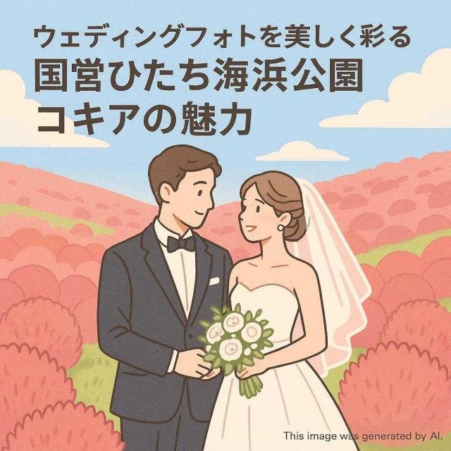 ウェディングフォトを美しく彩る国営ひたち海浜公園コキアの魅力