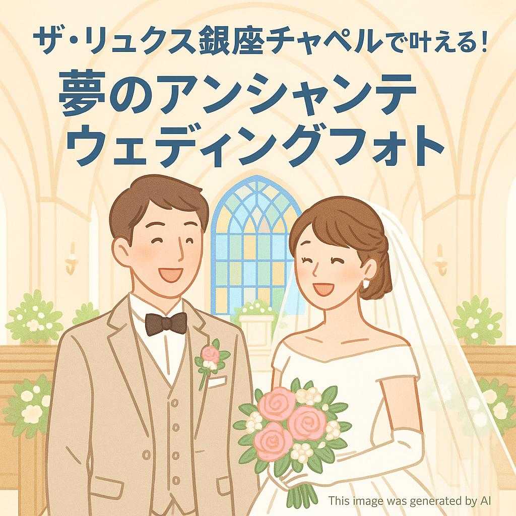 ザ・リュクス銀座チャペルで叶える!夢のアンシャンテウェディングフォト
