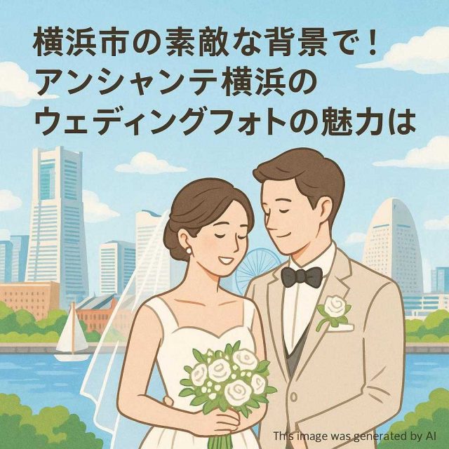 横浜市の素敵な背景で！アンシャンテ横浜のウェディングフォトの魅力とは
