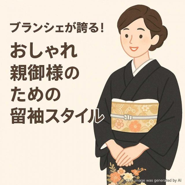 ブランシェが誇る！おしゃれ親御様のための留袖スタイル