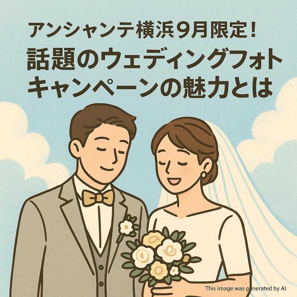 アンシャンテ横浜9月限定！話題のウェディングフォトキャンペーンの魅力とは