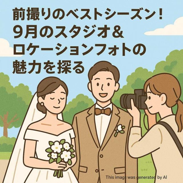 前撮りのベストシーズン！9月のスタジオ＆ロケーションフォトの魅力を探る