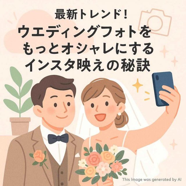 最新トレンド！ウェディングフォトをもっとオシャレにするインスタ映えの秘訣